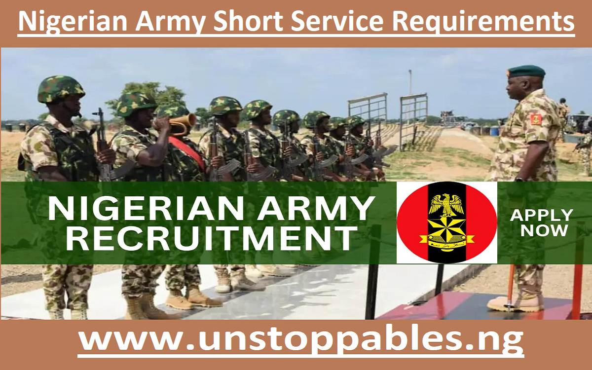 Nigerian Army Short Service Requirements