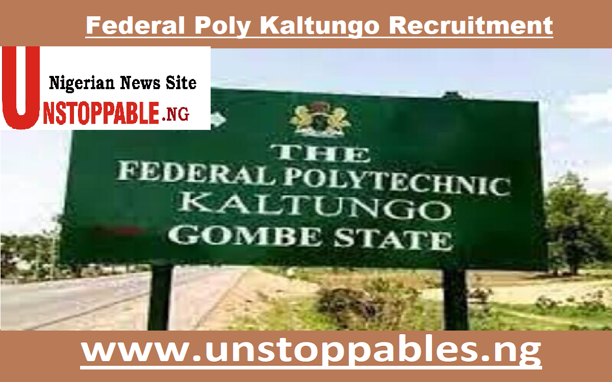 Federal Poly Kaltungo Recruitment