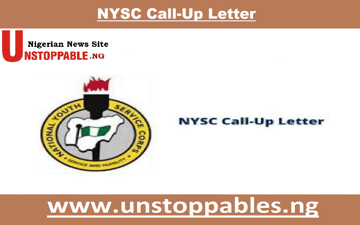 NYSC Call-Up Letter